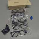 CCVOO +1.5 Ladies Reading Glasses for Women Clear Vision 5-Pack Blue Light Filtering Readers with Spring Hinges