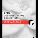 Americanflat 17x26 Poster Frame with Polished Plexiglass - Black Picture Frame - Wide Photo Frames Made of Engineered Wood for Vertical or Horizontal Wall Display - Epic Collection - Black
