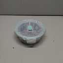 Round Glass Dish With Lid, Turquoise