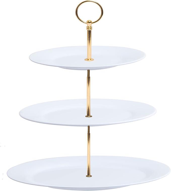 Fruit Plate, Snack Plate, Three-Layer Cake Stand, Dessert Stand, Birthday, Party, New Year Display Food Melamine Fruit Plate, Snack Plate, Three-Layer Cake Stand, Dessert Stand, Birthday, Party, New Year Display Food Melamine