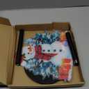 Snowman Paper Towel Holder, Christmas Paper Holder, Winter Holiday Decoration for Kitchen Countertop Bathroom Home Farmhouse, Merry Christmas Decor Indoor, Snowman with Buffalo Plaid Scarf