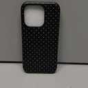 Jusy Compatible with MagSafe Polka Dot Case for iPhone 15 Pro, Cute Aesthetic Polka Dots Magnetic Phone Case, Soft TPU and Hard PC Protective Phone Cover for Women Girls (Matte) - Black