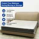 TopSoon 2PK Mattress Bag  Clear Plastic Mattress Disposal Bag  Moving & Storage Cover for Mattress or Box Spring  Heavy-Duty Mattress Moving Supplies (1.5mil,Queen 60" x 14" x 100")
