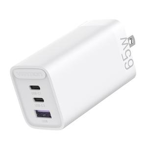 ZGEAR 3 Port Adaptive Fast Charger For iPhone, iPad, Android, Android More 65 Watts