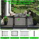 42 in. H x 4 ft. Heavy Duty BH Aluminum Straight Picket Railing with Post, Porch and Deck Railing Kit Supports Up to 800 Lbs, IBC Compliant and Certified, AAMA2604 Powder Coating, Textured Black