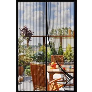 Magnetic Screen DoorScreen Door MeshKeep Bugs Out, Heavy-Duty Mesh Curtain,Pet and Kid Friendly, Works with Front Doors, Sliding Doors39 x 82 Inches (Black)