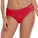 Ocean Blues Women's Strappy Bikini Bottom Full Coverage Swim Briefs M