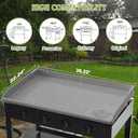 Silicone Griddle Cover for Omnivore Blackstone 36" Griddle, Silicone Grill Protective Mat for Blackstone Accessories,Full-edge Coverage Design Protect from Dirt,Rust(Gray)