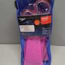 Speedo Aqua Quest Swim Mask, Snorkel & Fins Set (Large/X-Large, Pink Frost)