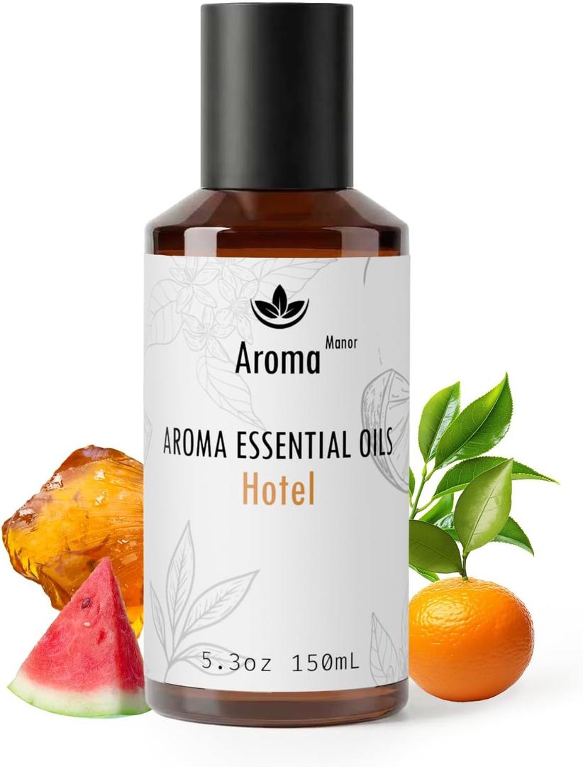 Hotel Diffuser Oil - Inspired by Luxury Scent - Essential Oils Blend (Clementine and Santal) - Luxury Aromatherapy Oil for Waterless Diffuser, Humidifier, Ultrasonic & Reed - 150mL