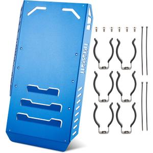 Aluminium Skid Plate Lower Engine Chassis Protection Guard for 2014-2023 Harley Touring Street Electra Road Glide King, Blue