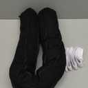 Comfyanno 38 Weighted Under Door Draft Stopper, Heavy Weight 2.2lb, Fits Large Door Gap up to 3, Block Cold Air Draft from Bottom Door, Fits Front, Bedroom, Interior Door, Easy to Install, Black