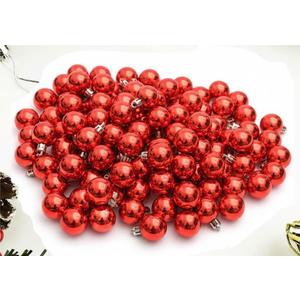 Christmas Ball Ornaments Silver 144pcs Small Christmas Tree Balls for Xmas Holiday Wedding Party Decoration, Tree Ornaments 1.18-Inch