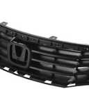 HEADLIGHTSDEPOT Grille Assembly Compatible With Honda Accord 2008-2010 - Painted Black - CAPA Certified - HO1200189C