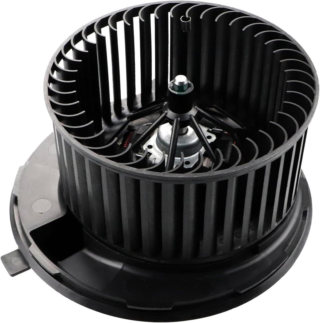 Front HVAC Heater Blower Motor Assembly Fit for 2006-2018 Volkswagen Jetta Wagon, Passat, Tiguan, CC, GTI, Rabbit, Eos, Tiguan Limited, 2006-2013 Audi A3, A3 Quattro