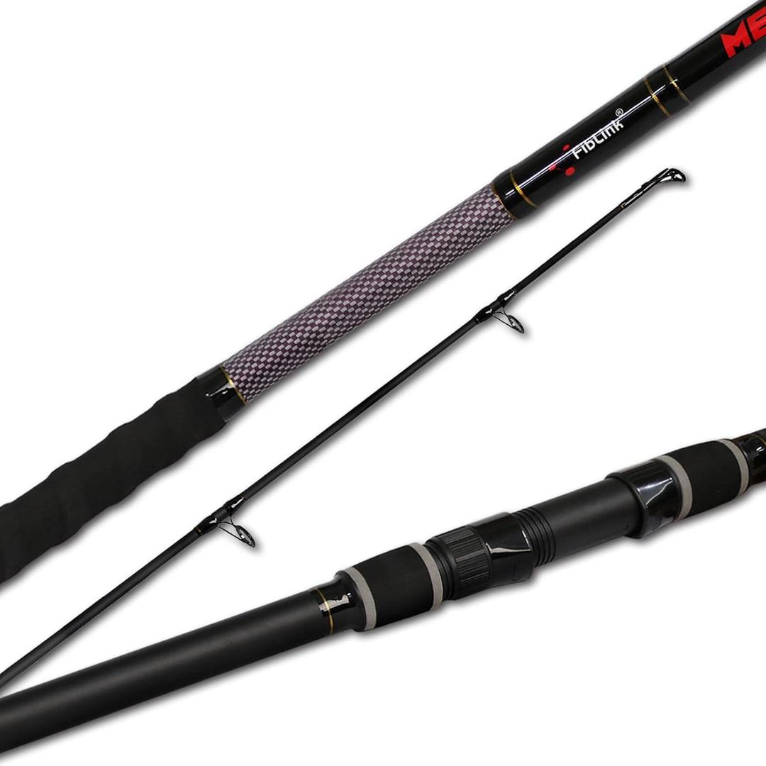 Fiblink Surf Fishing Rod 2 Piece/3 Piece Portable Travel Spinning Rod Saltwater Surf Rod (9'/10'/10'6"/12')