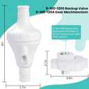 9-100-1200 Backup Valve Replacement for Polaris 360 Pool Cleaner, Reinforced Upgrade for Extended Lifespan, Direct Replacement for Zodiac 9-100-1200 (NOT Compatible with Polaris 280 380)