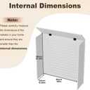 Radiator Cover Cabinet, PVC Radiator Covers for Home | 27.2″x26″x9.44″ White Heater Covers with Top, for Kitchen Living Room Bathroom