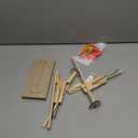 Balloon Bamboo Man Battle,2024 New Wooden Fencing Puppets,Fun Wooden Bots Battle Game for 2 Players,for Family and Kids,Party Games.It's Already Assembled