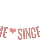 AWESOME SINCE 1980 Banner,Rose Gold Glitter Paper Banner for 46th Birthday Party Decorations Supplies,Pre-Strung, No Assembly Needed,Letters Rose Gold,Betteryanzi