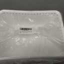 WYT 12-Pack Plastic Small Shelf Storage Weave Baskets for Organizing, White