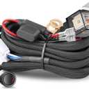 Wiring Harness 1 Lead, Nirider 12V 40A Rocker Switch Relay Fuse Nylon Wiring Harness Kit for LED Light Bars Fog Lights Work Lights Driving Lights Offroad LED Pods Wire Kit for Truck UTV ATV Boat