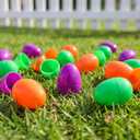 200 Pack 3 Inch Large Fillable Plastic Easter Eggs Bulk Include 6 Surprise Golden Eggs, Bright Color Empty Easter Eggs for Easter Hunts, Basket Stuffers Fillers, Easter Party Favors Classroom Prize