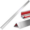 Therwen 5 Pcs 1.5 x 1.5 x 48 Inches 304 Stainless Steel Corner Guards Metal Wall Guard Protector Corner Trim Molding for Door Countertop Furniture Cabinet Protection, Size: 1 x 1 x 48 inch