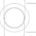 NICOR Lighting 6 inch Nickel Recessed Shower Trim with Albalite Lens (17505NK)
