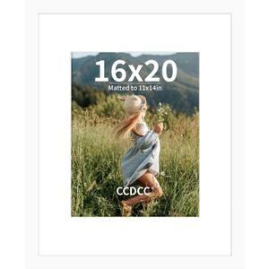 16x20 Picture Frame, Wooden Photo Frames with Tempered Glass, 1 Pack, 16x20 in