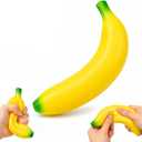 Bannana Squishy Toy,Banana Squishy,Banana Stress Toys,Lightweight Squeeze Toys Stress Relief Toys for Adults Party Favors Birthday Gift