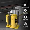 YELLOW JACKET Pneumatic Air Bottle Jack 20 Ton with Manual Hand Pump and Air Pump for Heavy Duty Auto Trucks