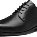 DECARSDZ Mens Classic Formal Oxford Lace Up Wedding Pointed Toe Dress Shoes Black (11)