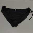 Zmart String Tie Side Bikini Bottoms - Women Full Coverage Swimsuit Bottom Mid Rise Mid Waist Swim Bathing Suit Bottom Black M