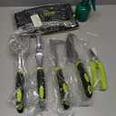 Heavy Duty Gardening Tools - Gardening Gifts for Women, Men, Mom, Dad - Durable, Ergonomic Garden Tools Set (Green)
