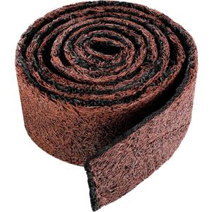 Adnee 140'' x 5.5" Double Sided Rubber Mulch Roll,2 Colors in 1 Recycled Rubber Mulch Walkway,Permanent Garden Edging Barrier Mat for Landscaping,Plants,Vegetables and Flowers (Brown red)