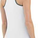 LastFor1 Women's Sleeveless Golf Shirts Racerback Polo with 1/4 Zipper Collar UPF 50+ Lightweight Quick Dry Tennis Tank Tops (White, S)