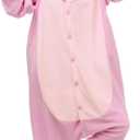 Wishliker Adult Onesie Animal Pajamas Halloween Cosplay Costumes Party Wear Blue (Small, Lty1-pink)