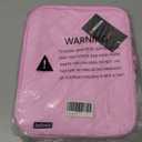 Insulated Lunch Bag - Quilted Lunch Box for Women with Sturdy Handle, Spacious Capacity Lunch Tote with Aluminum Foil Lining 6 Hour Insulation, Easy to Clean Lunch Box, Pink, 10.8 x 8.7x 3.5in