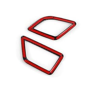 2PCS Side Air Vent Sticker AC Decal Trim Carbon Style ABS Decal Cover fits for BMW 5 Series F10 F11 2011 2012 2013 2014 2015 2016 Interior Accessories