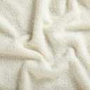 HunnmingRe 55 x 63 Boucle Fabric Upholstery Chenille Soft Plush White Color Boucle Fabric by the Yard for Home Decor, Seating, Headboard, Sofa, Pillows, Accessories