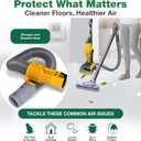 Crucial Vacuum Hose Compatible With Dyson DC07 All Floors Hose Silver/Yellow No. 904125-51