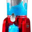 Nostalgia Frozen Drink Maker and Margarita Machine for Home - 32-Ounce Slushy Maker with Stainless Steel Flow Spout - Easy to Clean and Double Insulated - Retro Red