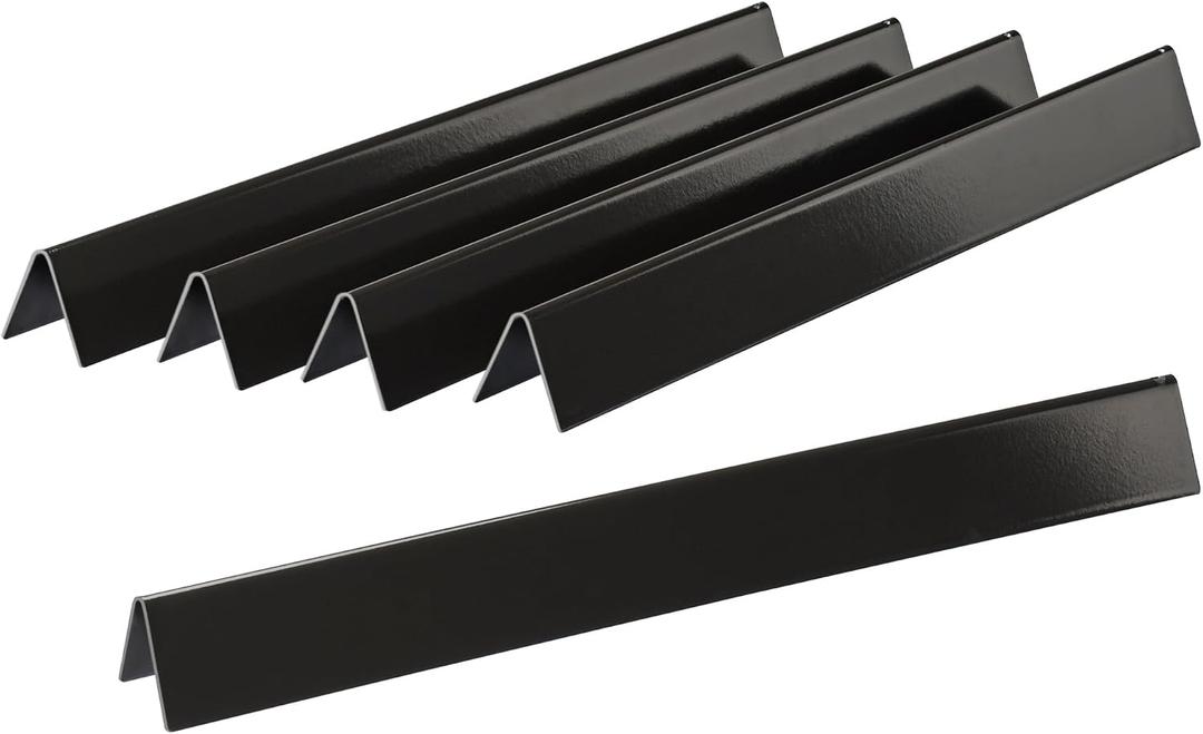 Leship 24.5" Flavorizer Bars for Weber 7539 Genesis 300 Series E310 E320 E330 S310 S320 Grill (with Side-Mounted Control), Porcelain-enameled Replacement for Weber 7540 (5 PCS)
