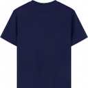 Girl's Car Print Graphic Tees Short Sleeve T-Shirts Casual Crew Neck Tops (Deep Blue)