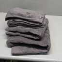 American Soft Linen Luxury 4 Piece Bath Towel Set, 600 GSM 100% Cotton Turkish Bath Towels for Bathroom, 27x54 in Large Bathroom Shower Towels, Dark Gray
