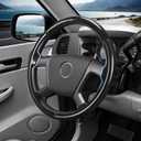 Steering Wheel Cover for Chevy Silverado 1500 GMC Sierra 1500 2007-2013/2500 3500 Chevrolet Tahoe Suburban Yukon (Yukon XL) 2007-2014/ Traverse 2009-2017/ GMC Sierra 2500HD 3500HD 2008-2014