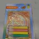 Creativity for Kids Window Art Fun Fruits - Paint and Decorate 2 Suncatchers, Create Your Own Window Art for Kids 3 Pack