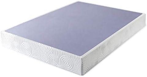ZINUS Metal Box Spring with Wood Slats, 9 Inch Mattress Foundation, Sturdy Steel Structure, Easy Assembly, Full Size