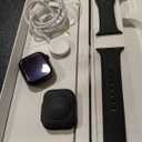 Apple Watch Series 10 [GPS 42mm case] Smartwatch with Jet Black Aluminum Case with Black Sport Band - S/M. Fitness Tracker, ECG App, Always-On Retina Display, Water Resistant